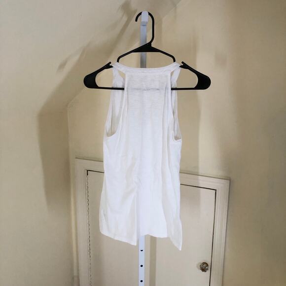 Lilly Pulitzer EUC Women's 100% Pima Cotton Shay Ruffle Tank Top Resort White S - Picture 4 of 5